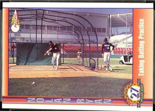 Taking Batting Practice