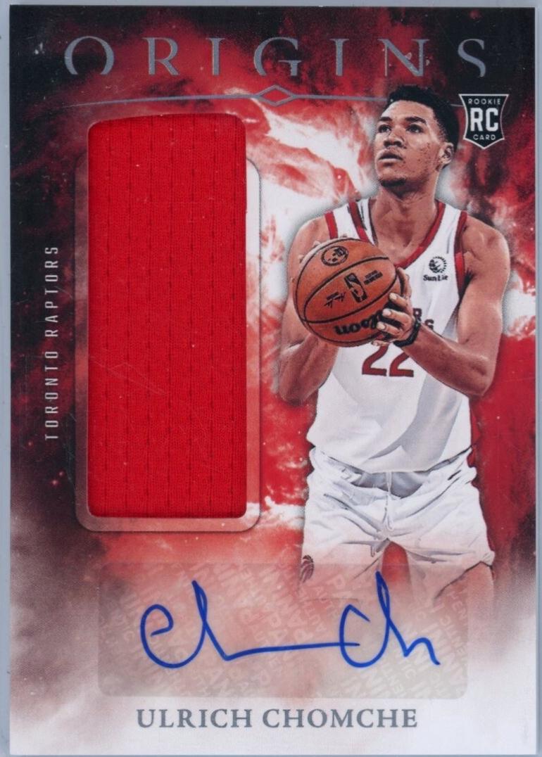 Ulrich Chomche #RJA-UCR Basketball Cards 2024 Panini Origins Rookie Jersey Autograph