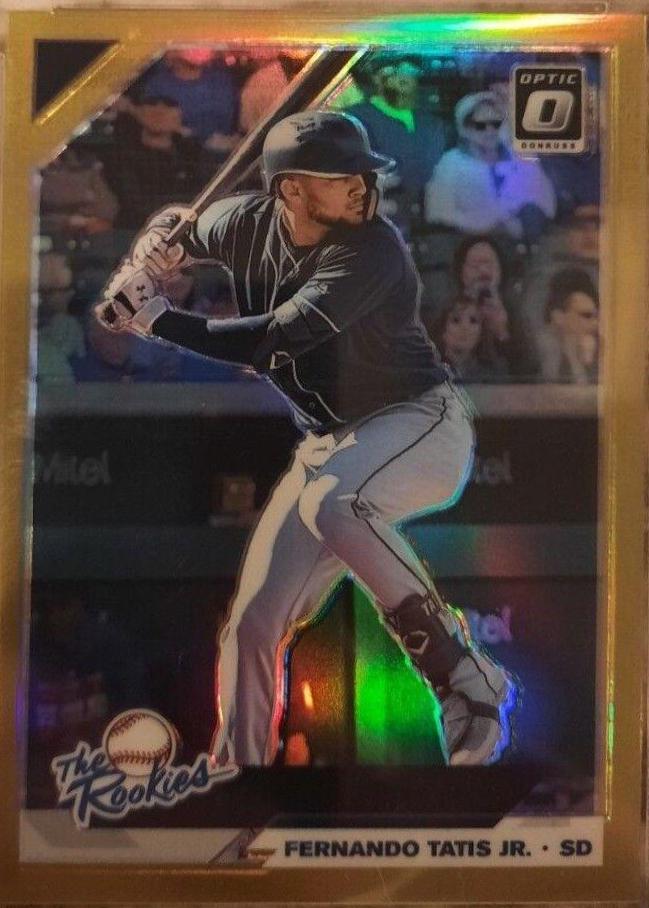 Fernando Tatis Jr. [Gold] #13 Baseball Cards 2019 Panini Donruss Optic the Rookies