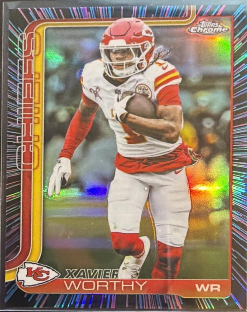 Xavier Worthy [Neon Pulse Refractor] #145 Prices | 2025 Topps