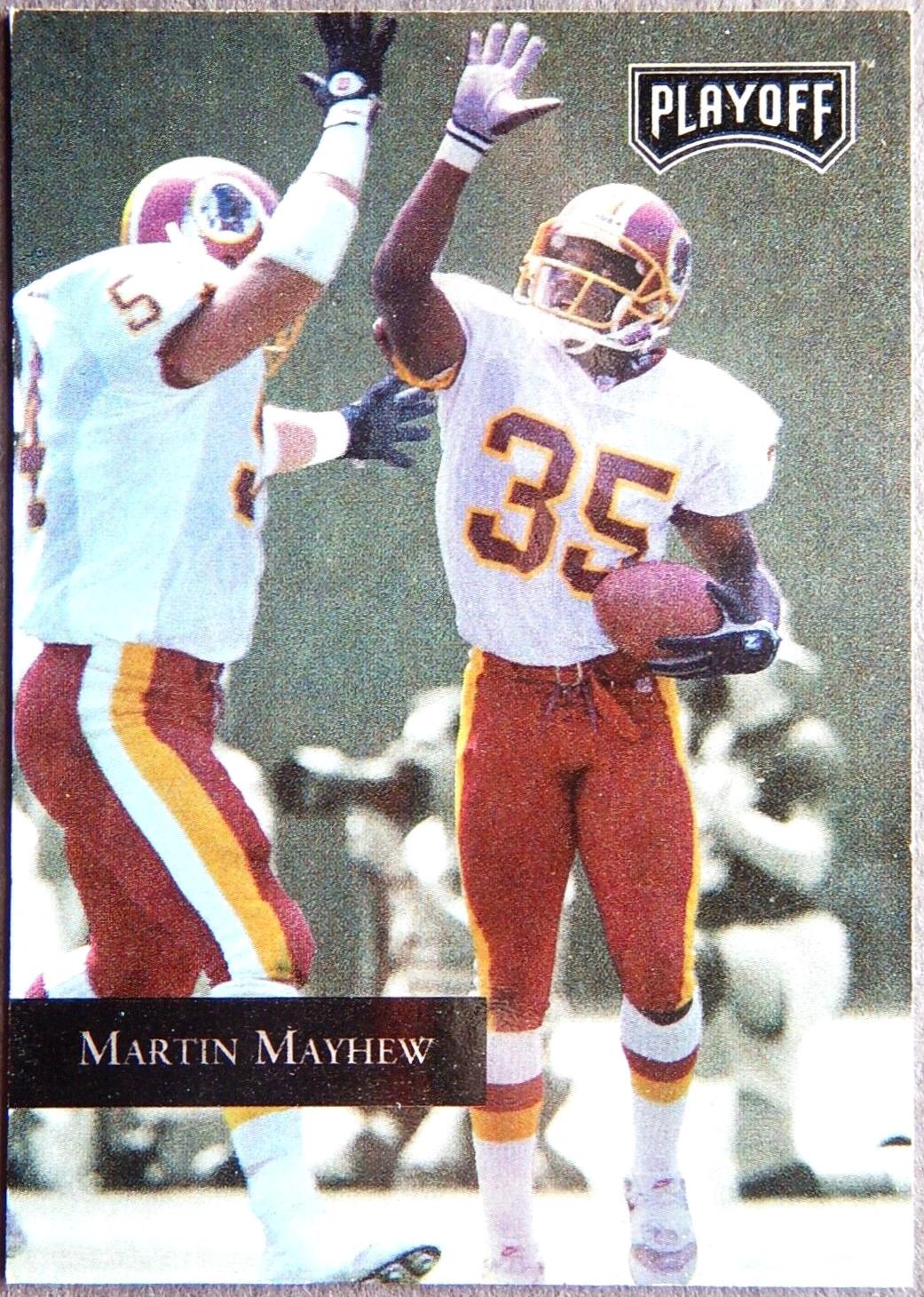 Martin Mayhew #41 1992 Playoff Football