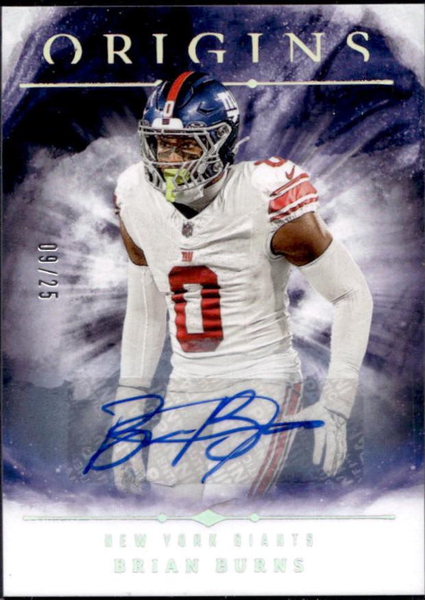 Brian Burns #8 Football Cards 2024 Panini Origins Autograph