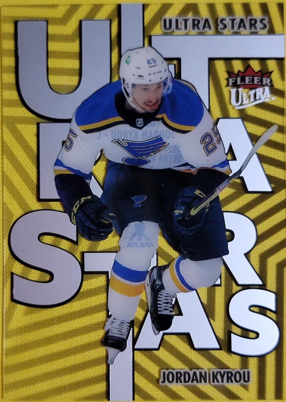 Jordan Kyrou #US-24 Hockey Cards 2021 Ultra Stars