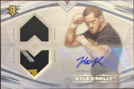Kyle O'Reilly #DRA-KR Wrestling Cards 2020 Topps WWE Undisputed Dual Relic Autographs