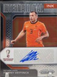 Johnny Heitinga Soccer Cards 2022 Panini Prizm World Cup International Ink Autograph