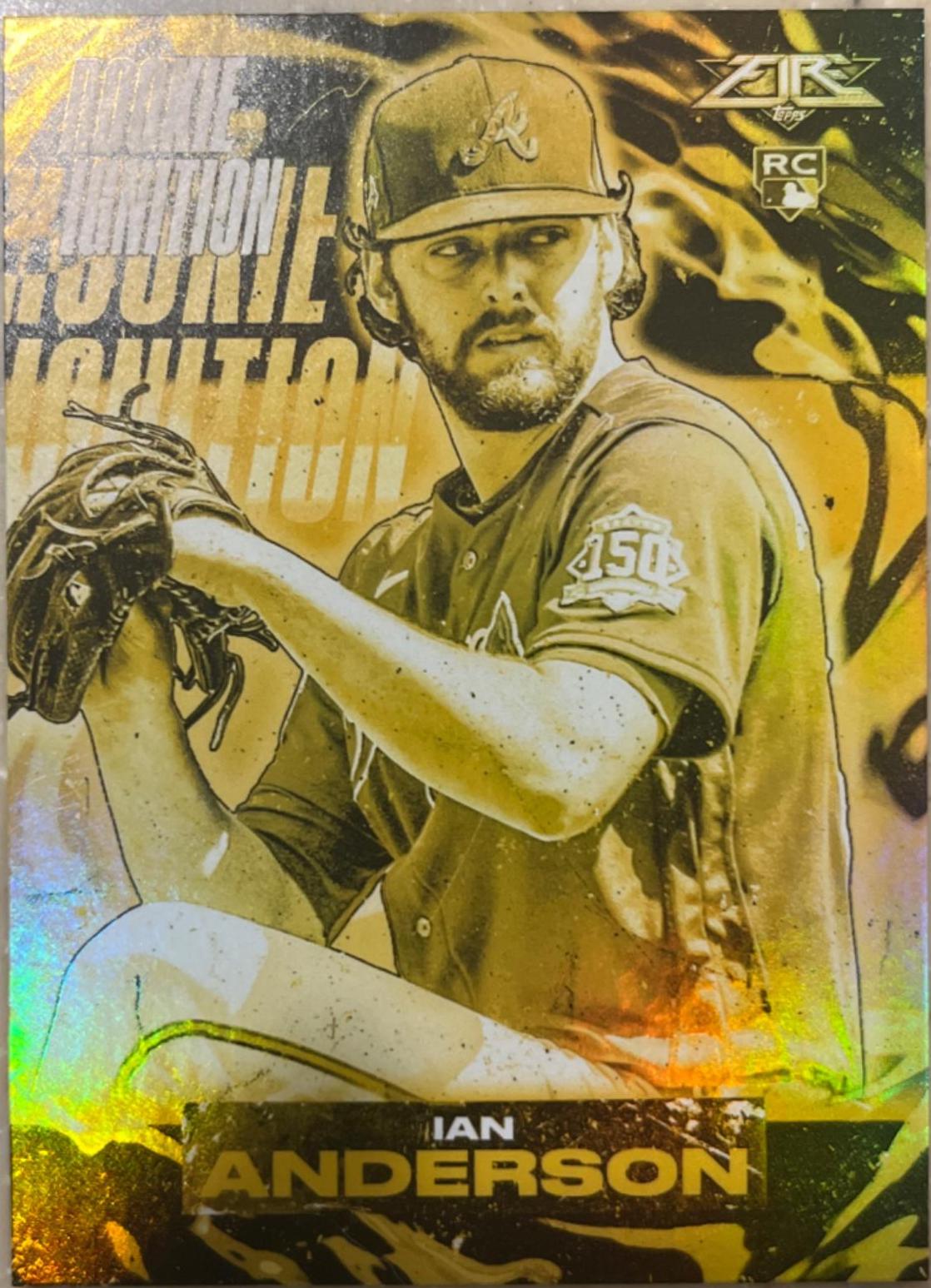 Ian Anderson #RI-7 Baseball Cards 2021 Topps Fire Rookie Ignition