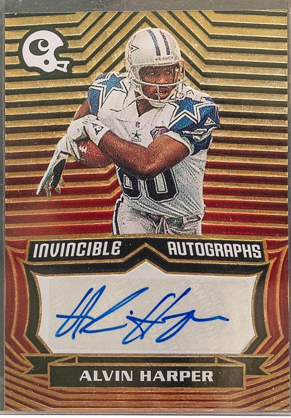 Alvin Harper #INV-AHA Football Cards 2021 Panini Chronicles Invincible Autographs