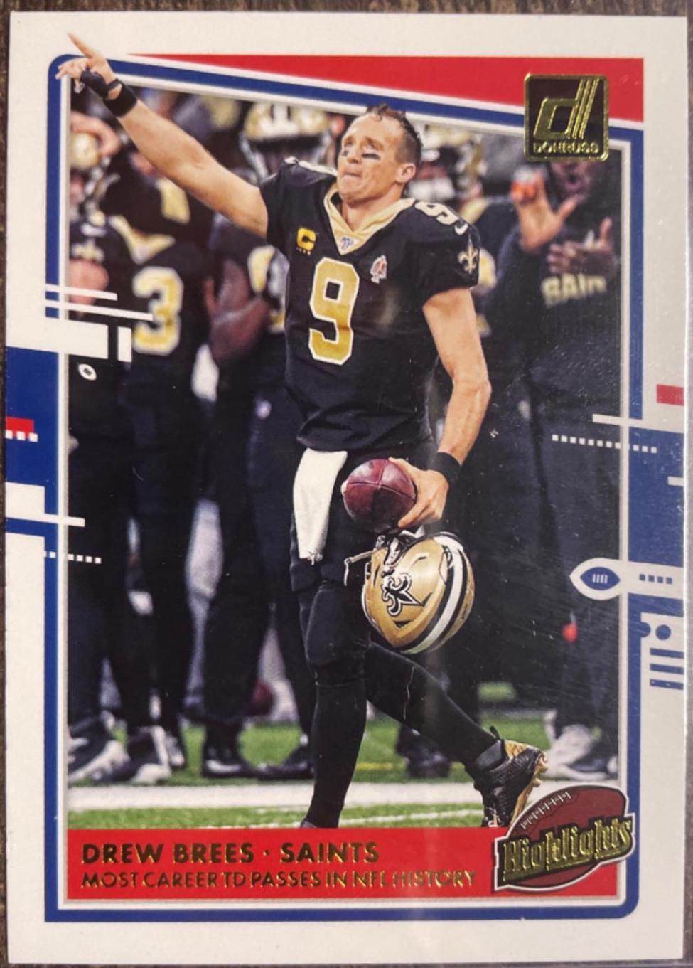 Drew Brees #H-DB Football Cards 2020 Panini Donruss Highlights