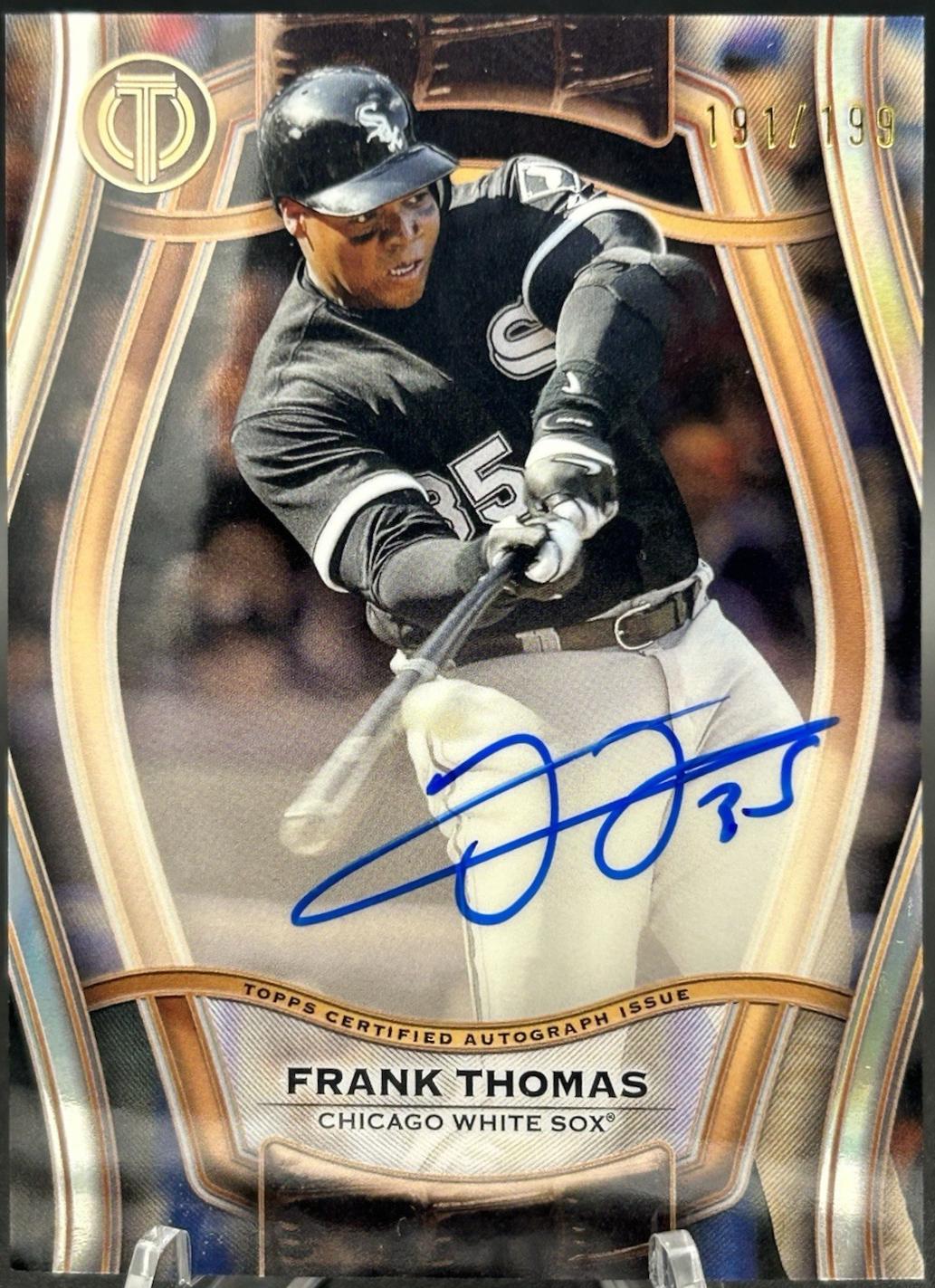 Frank Thomas #PTGA-FT Baseball Cards 2025 Topps Tribute Pillars of the Game Autograph