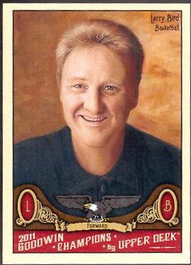 Larry Bird #37 Baseball Cards 2011 Goodwin Champions