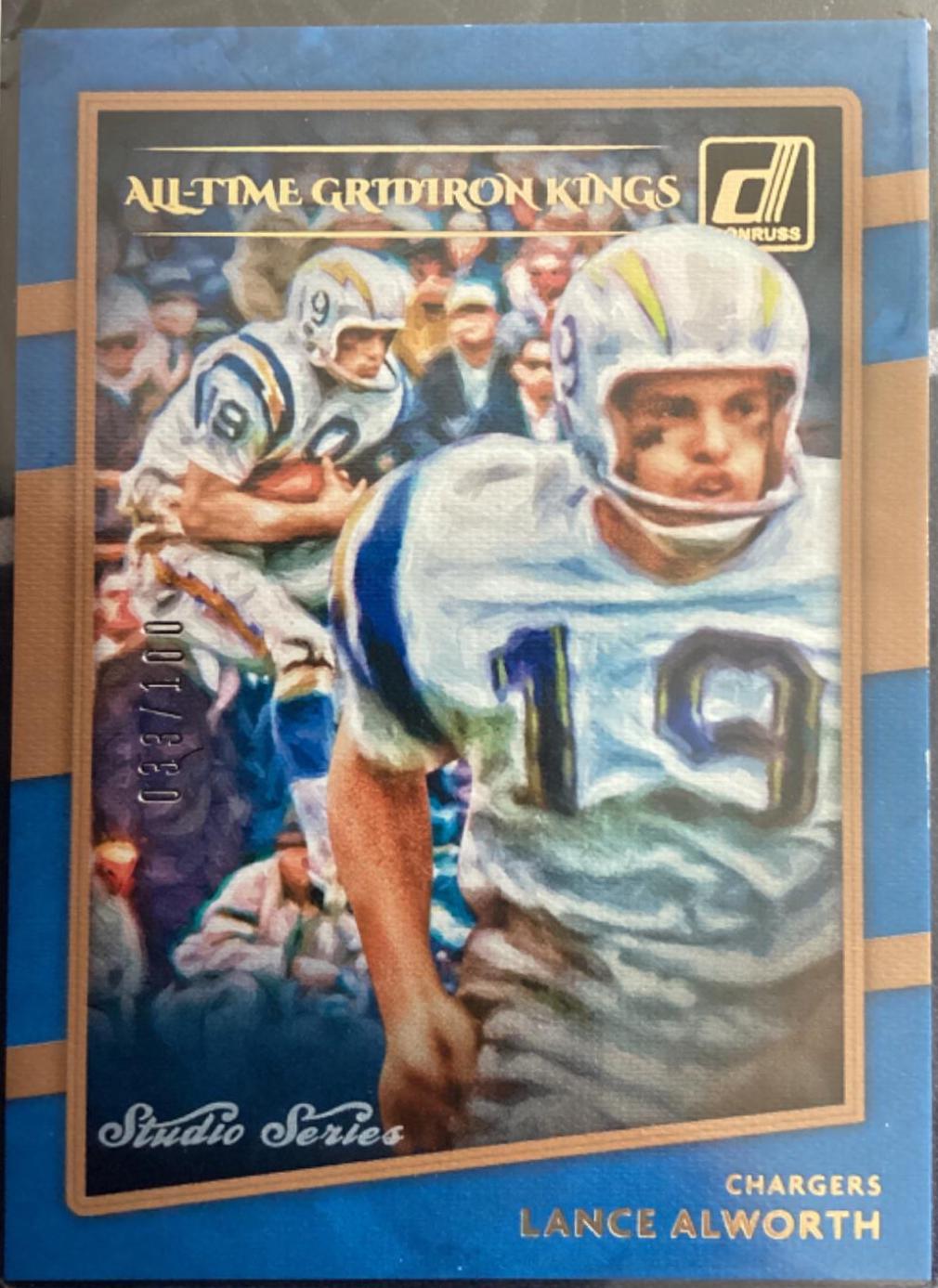 Lance Alworth #ATGK-LA Football Cards 2020 Panini Donruss All Time Gridiron Kings
