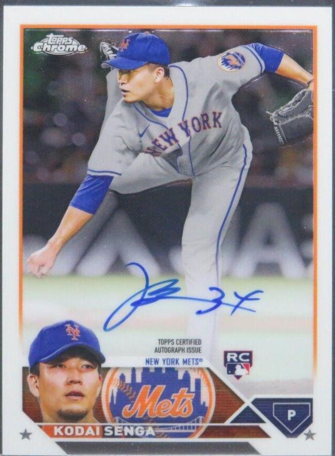 Kodai Senga #RA-KSA Baseball Cards 2023 Topps Chrome Rookie Autographs