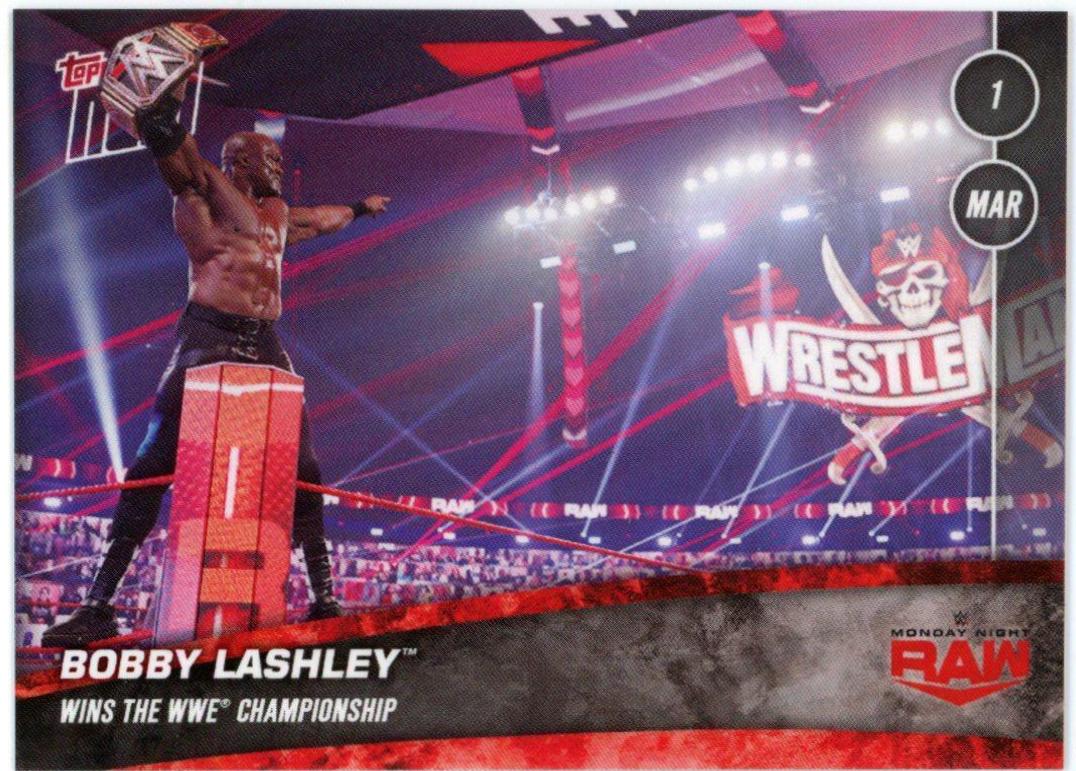 Bobby Lashley #6 Wrestling Cards 2021 Topps Now WWE