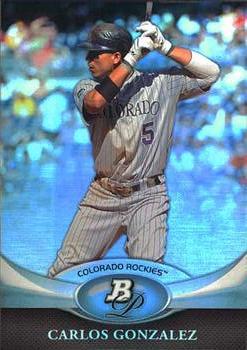 Carlos Gonzalez #19 Baseball Cards 2011 Bowman Platinum