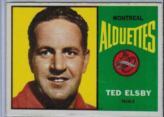 Ted Elsby #48 Football Cards 1964 Topps CFL