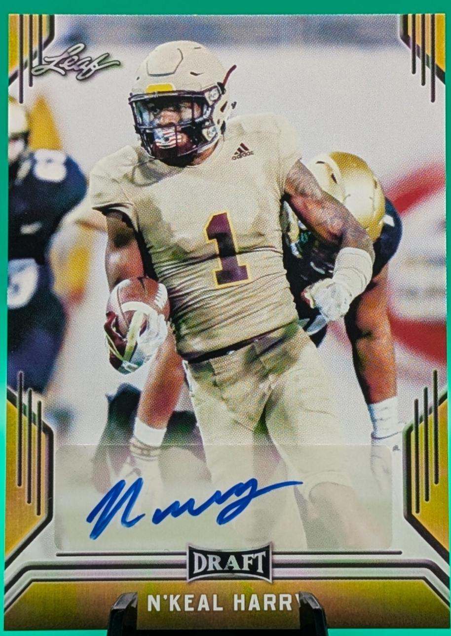 N'Keal Harry #BA-NKH 2019 Leaf Draft Autograph Football