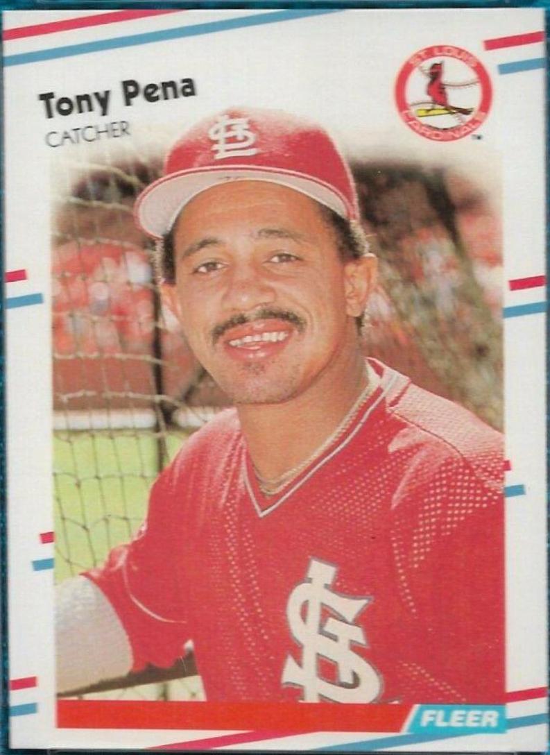 Tony Pena #45 Baseball Cards 1988 Fleer Glossy