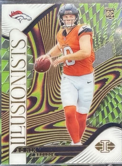 Bo Nix #4 Football Cards 2024 Panini Illusions Illusionists