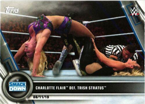 Charlotte Flair def. Trish Stratus #65 Wrestling Cards 2020 Topps WWE Women's Division