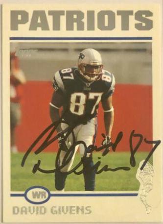 David Givens #4 Football Cards 2004 Topps