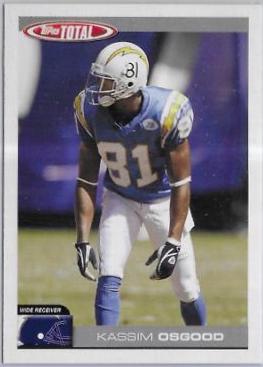 Kassim Osgood #118 2004 Topps Total Football