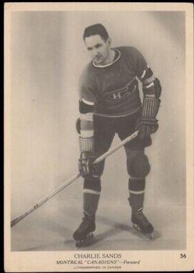 Charlie Sands #56 Hockey Cards 1939 O-Pee-Chee V301-1
