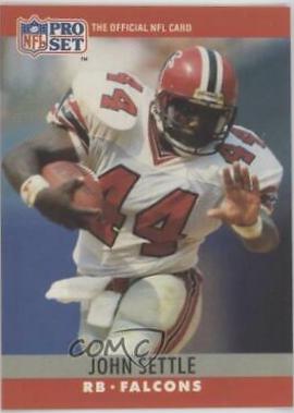 John Settle #37 Football Cards 1990 Pro Set FACT Cincinnati
