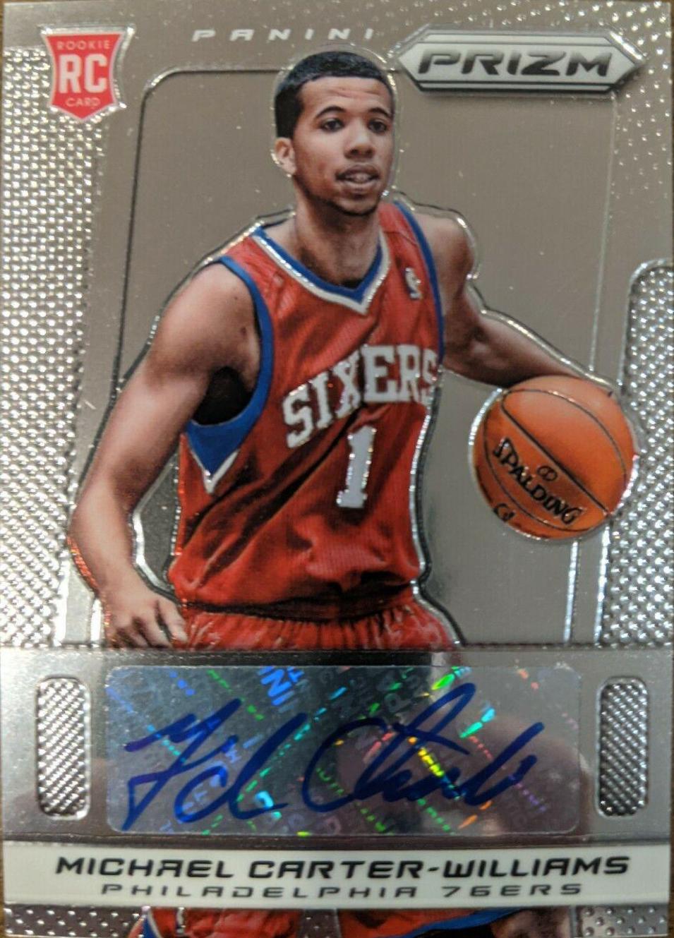 Michael Carter Williams #7 Basketball Cards 2013 Panini Prizm Autograph