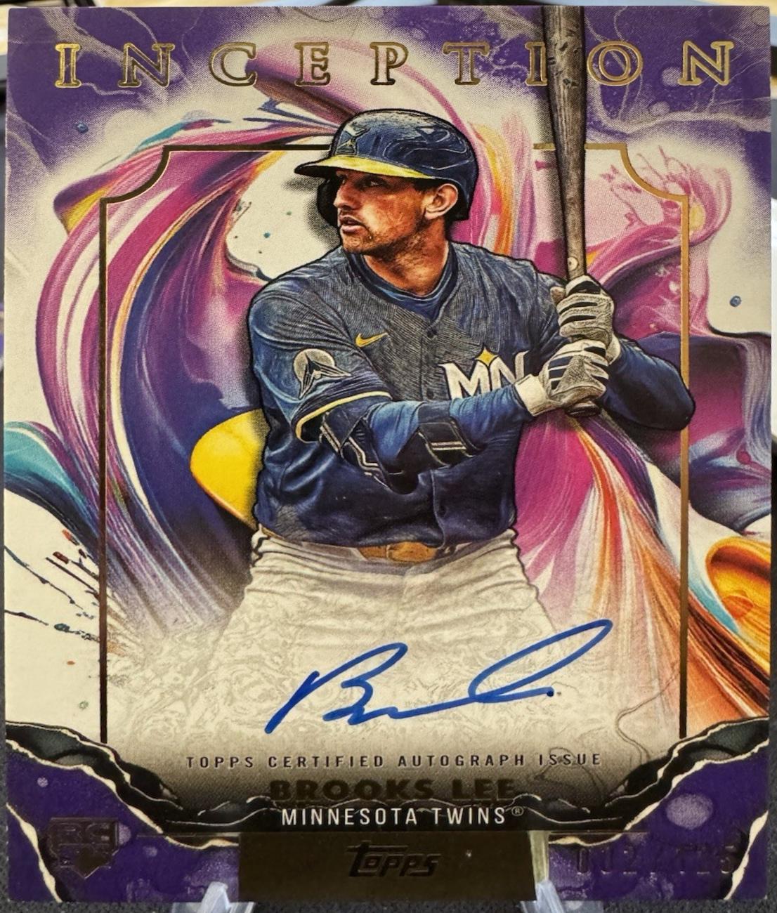 Brooks Lee #RESA-BL 2025 Topps Inception Rookies And Emerging Stars Autograph Baseball