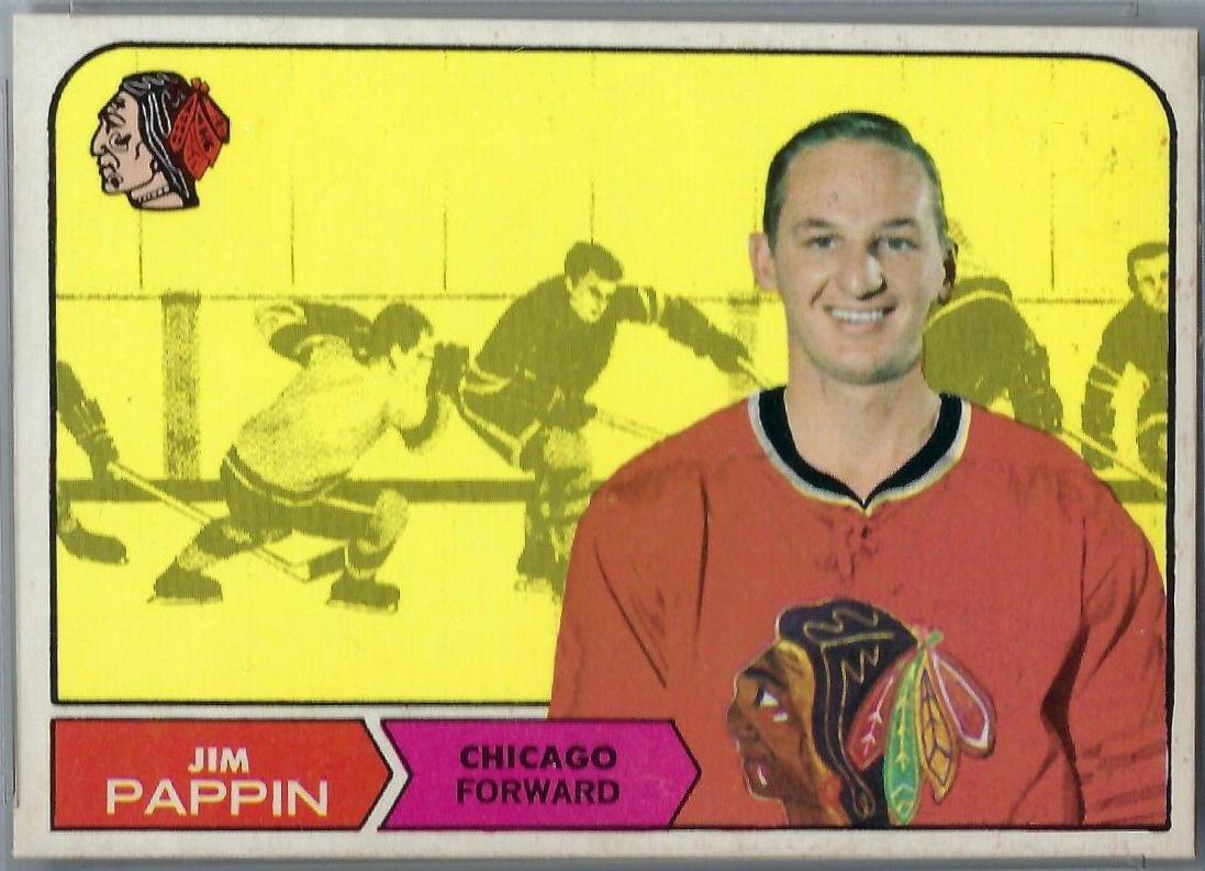 Jim Pappin #21 Hockey Cards 1968 O-Pee-Chee