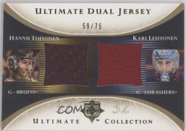 Hannu Toivonen / Kari Lehtonen #DJ-TL Hockey Cards 2005 Ultimate Collection Dual Jersey