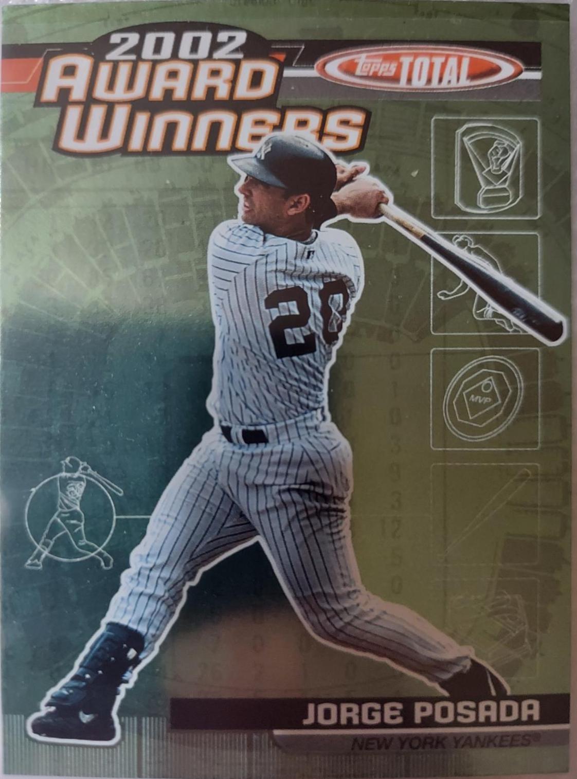 Jorge Posada #AW18 Baseball Cards 2003 Topps Total Award Winner