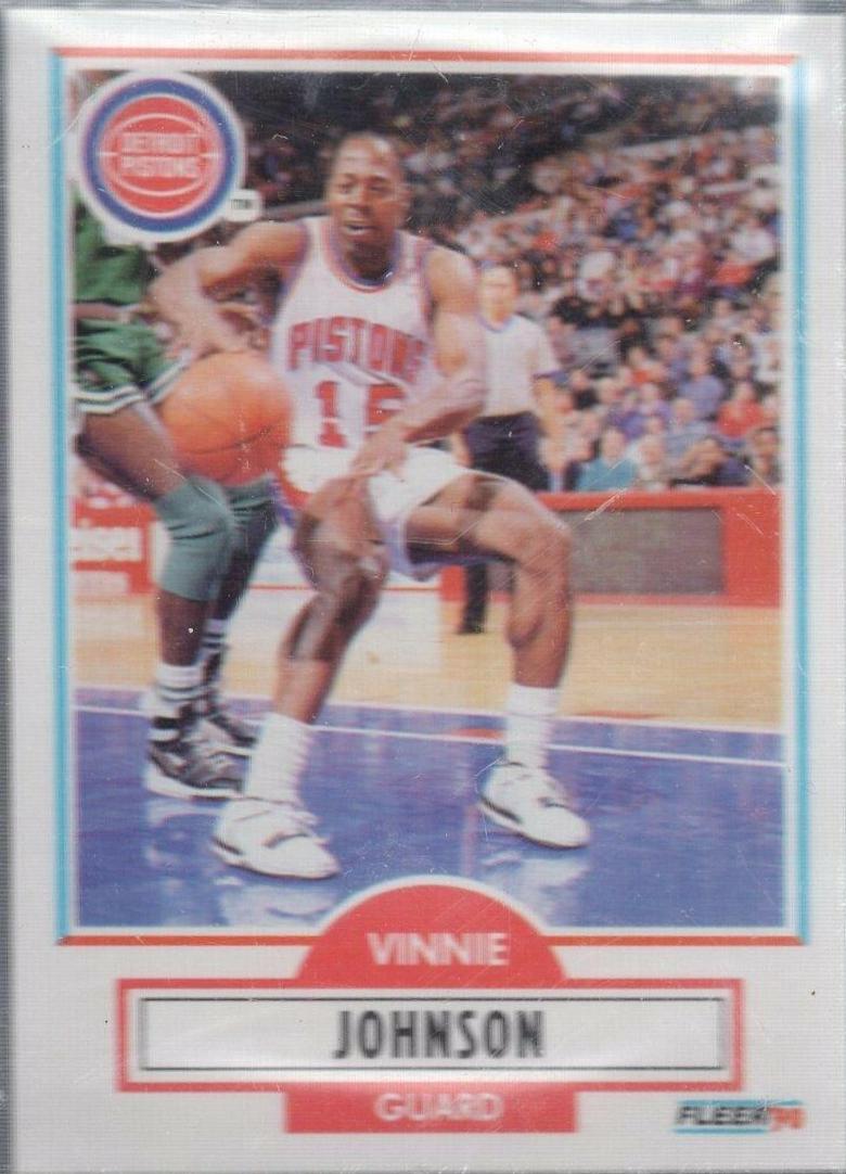 Vinnie Johnson #57 Basketball Cards 1990 Fleer