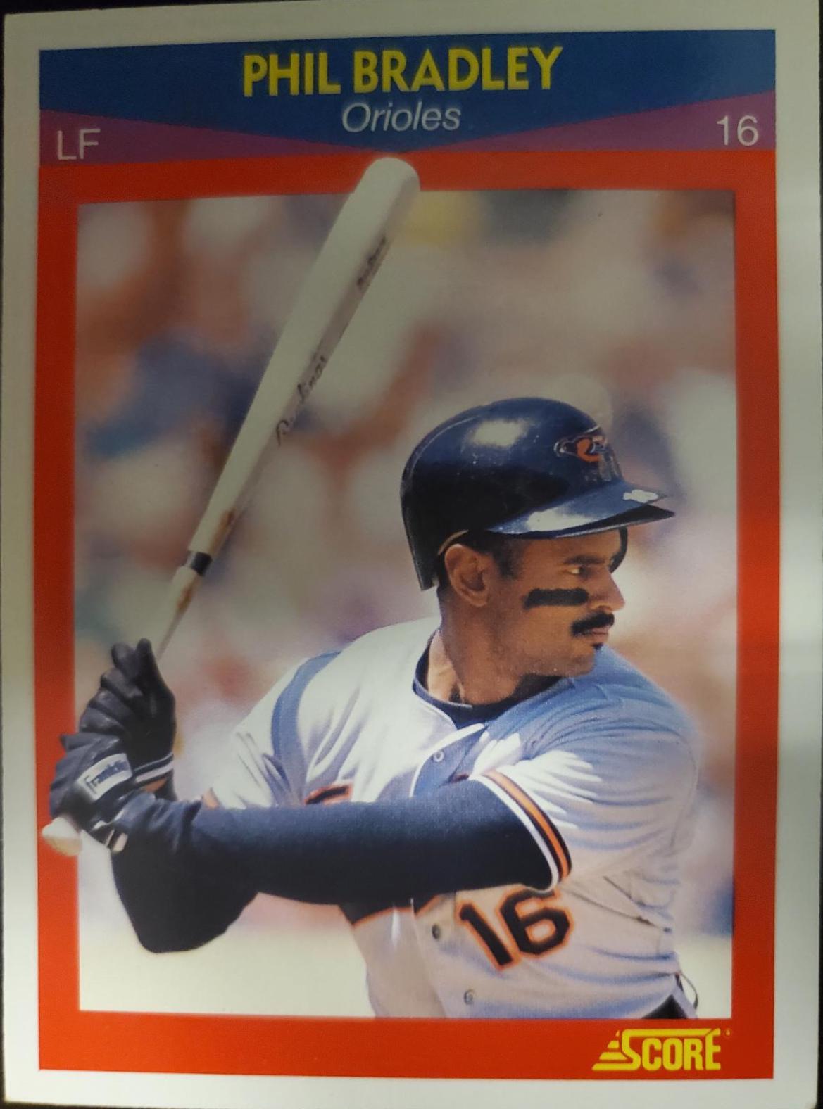 Phil Bradley #36 Baseball Cards 1990 Score Superstars