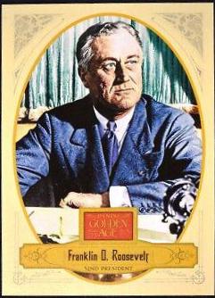 Franklin D. Roosevelt #32 Baseball Cards 2012 Panini Golden Age