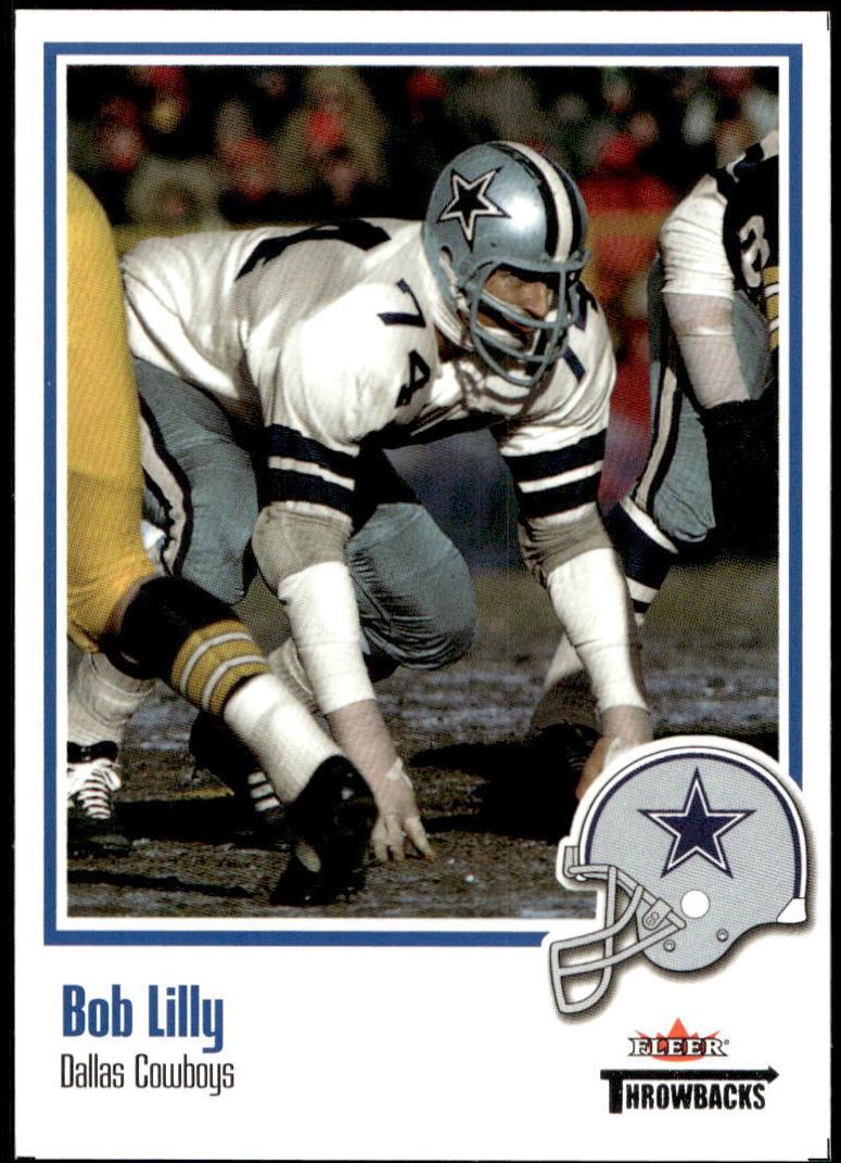 Bob Lilly #38 Football Cards 2002 Fleer Throwbacks