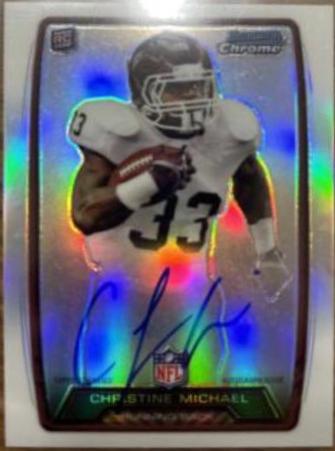 Christine Michael #CM Football Cards 2013 Bowman Chrome Rookie Autograph