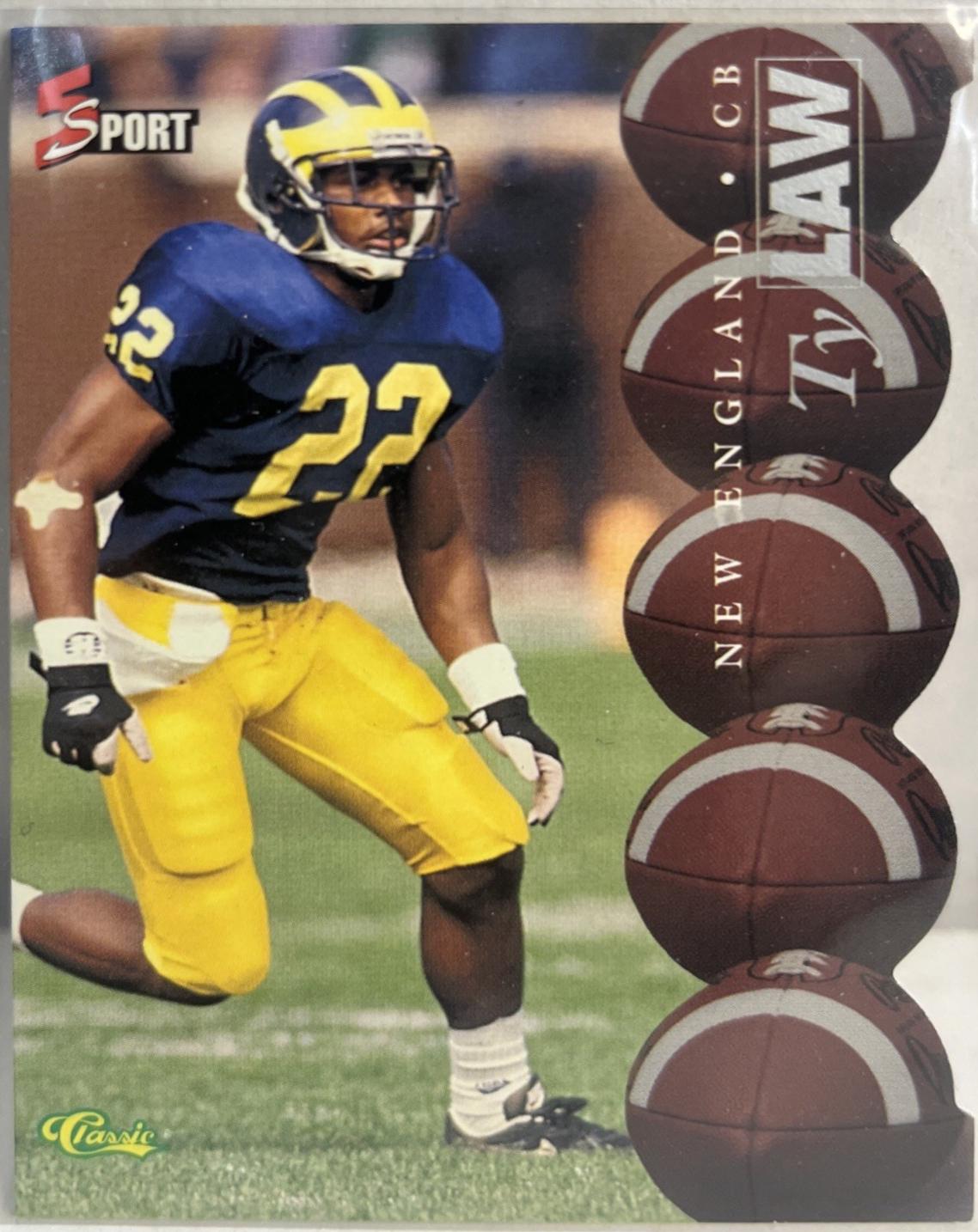 Ty Law #65 1995 Classic 5 Sport Football