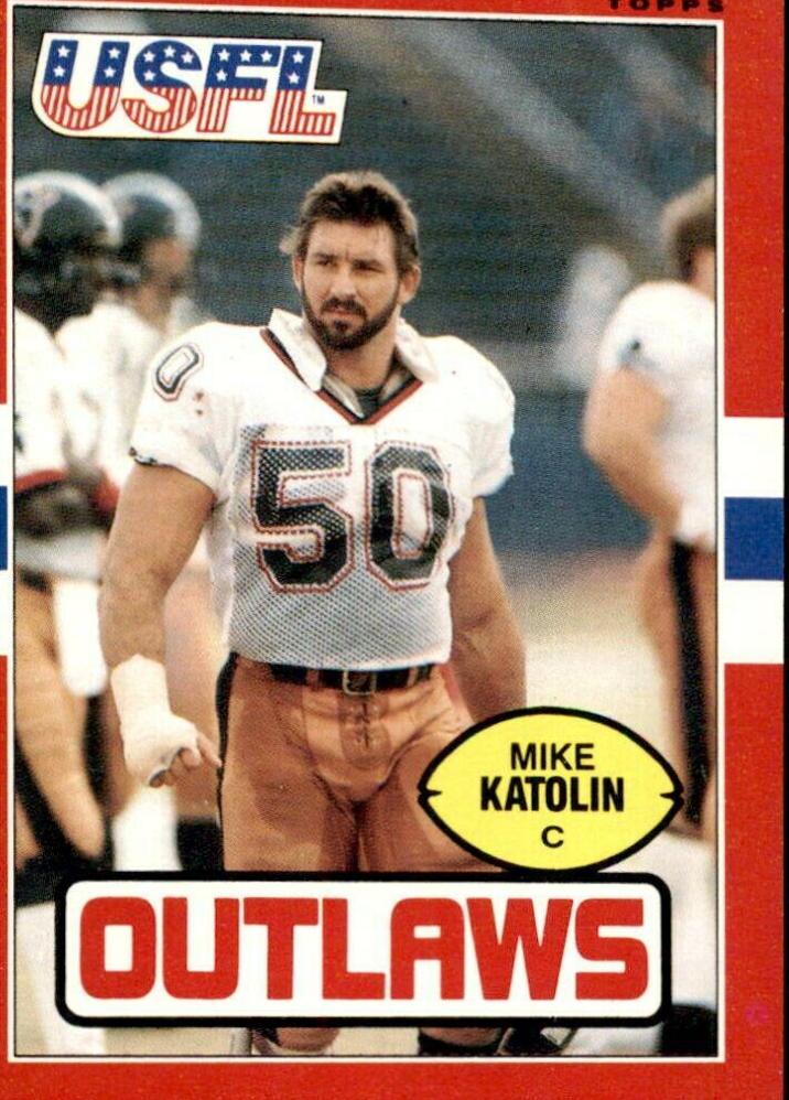 Mike Katolin #2 Football Cards 1985 Topps USFL