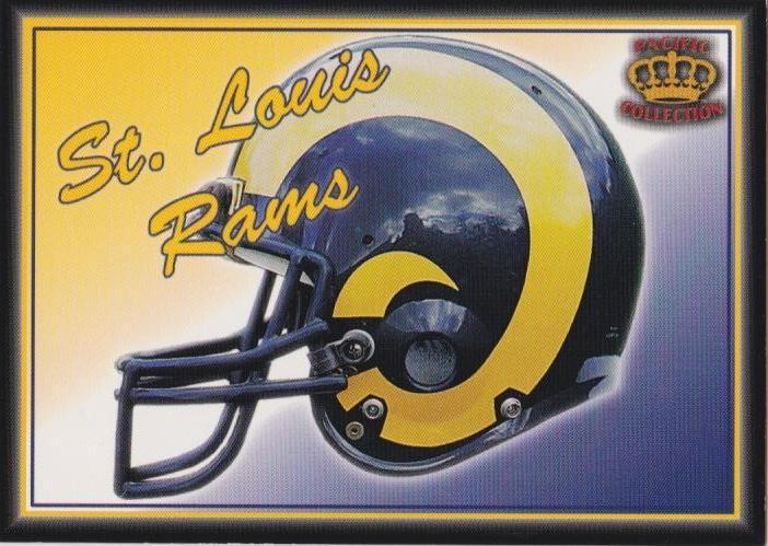 St. Louis Rams #28 Football Cards 1995 Pacific Prism Team Helmets
