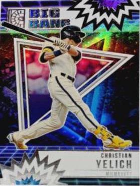 Christian Yelich #BB-5 Baseball Cards 2022 Panini Capstone Big Bang