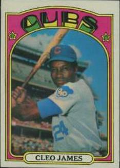 1972 Topps Cleo James [Green Under C And S] #117 card
