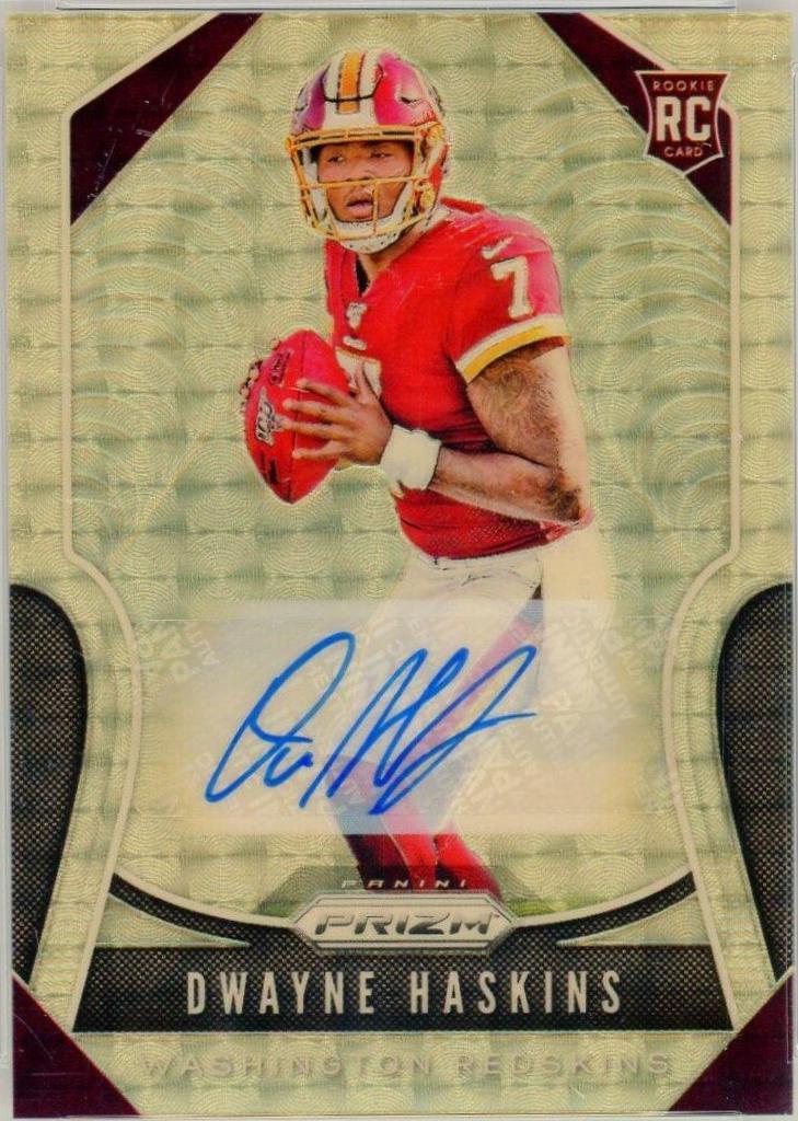 Dwayne Haskins [Autograph Gold Vinyl Prizm] #303