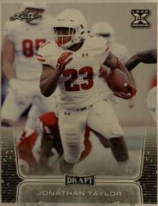 Jonathan Taylor #14 Football Cards 2020 Leaf Draft