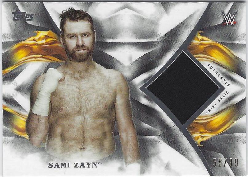 Sami Zayn #UR-SZ Wrestling Cards 2019 Topps WWE Undisputed Relic