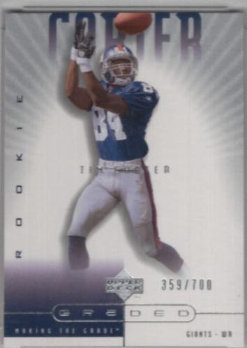 Tim Carter #109 2002 Upper Deck Graded Football