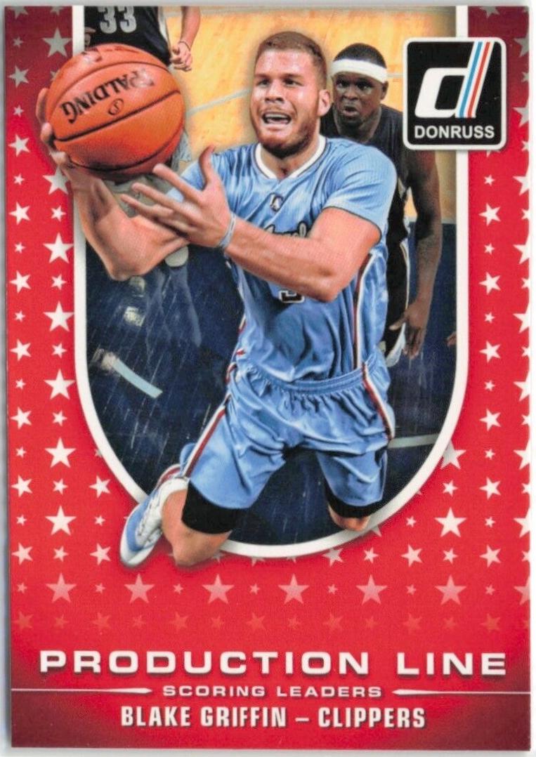 Blake Griffin #6 Basketball Cards 2014 Panini Donruss Production Line Scoring