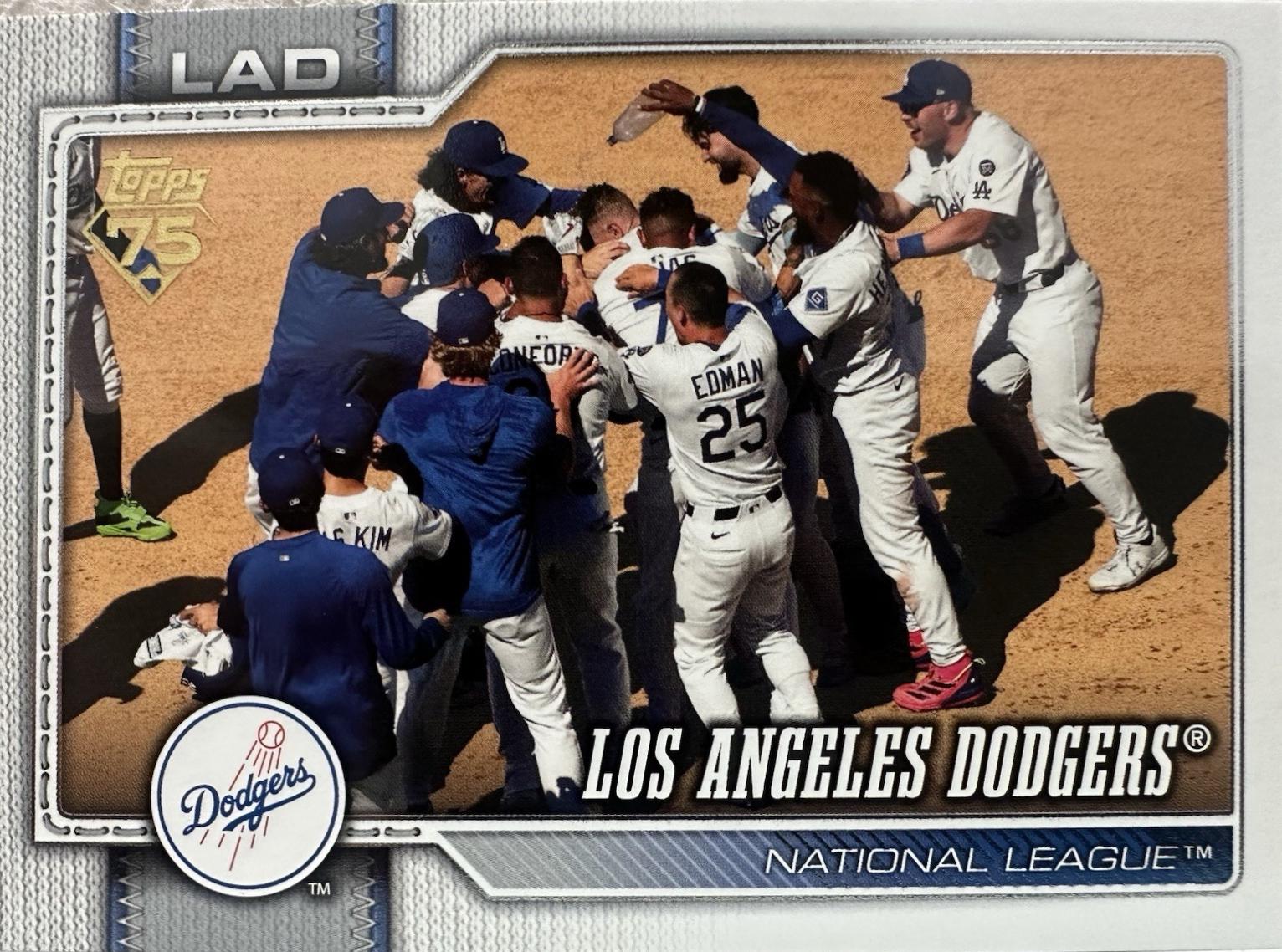 Los Angeles Dodgers [Golden Mirror Variation] #256