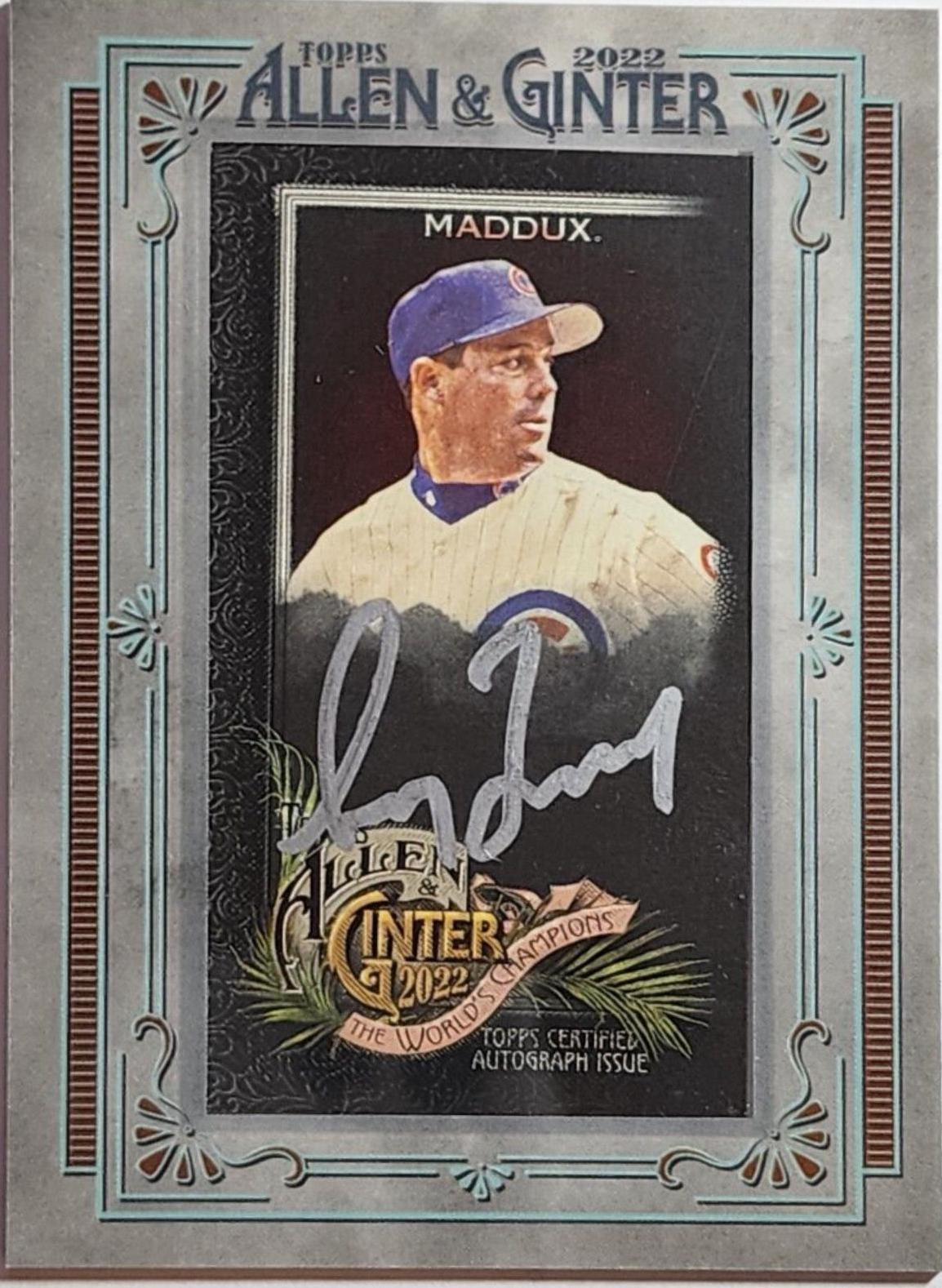 Greg Maddux [X Silver Frame] #MA-GM
