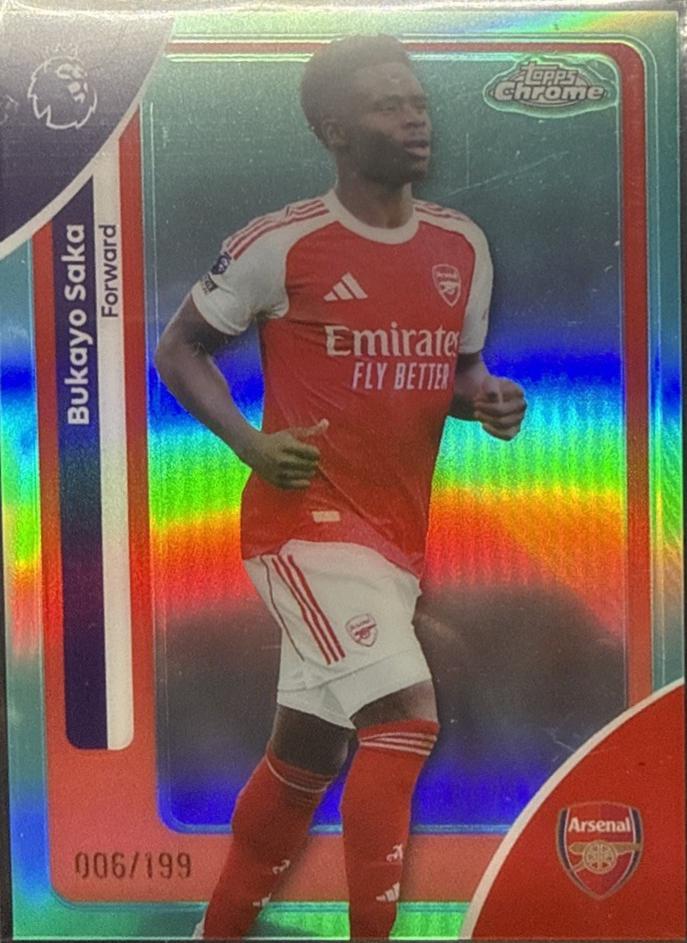 Bukayo Saka [Aqua Refractor] #13